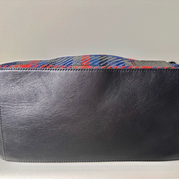 Paul Smith Women's Navy And Red Woven Check Hobo Bag - Picture 3 of 8